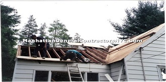 new shingle roof with framing